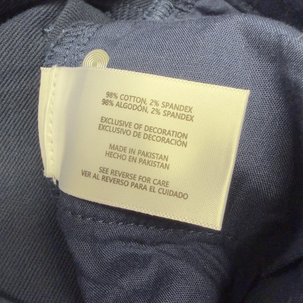 Banana Republic Pants Mens 34x34 Navy Blue Slim Fit Chino Business Casual Twill
